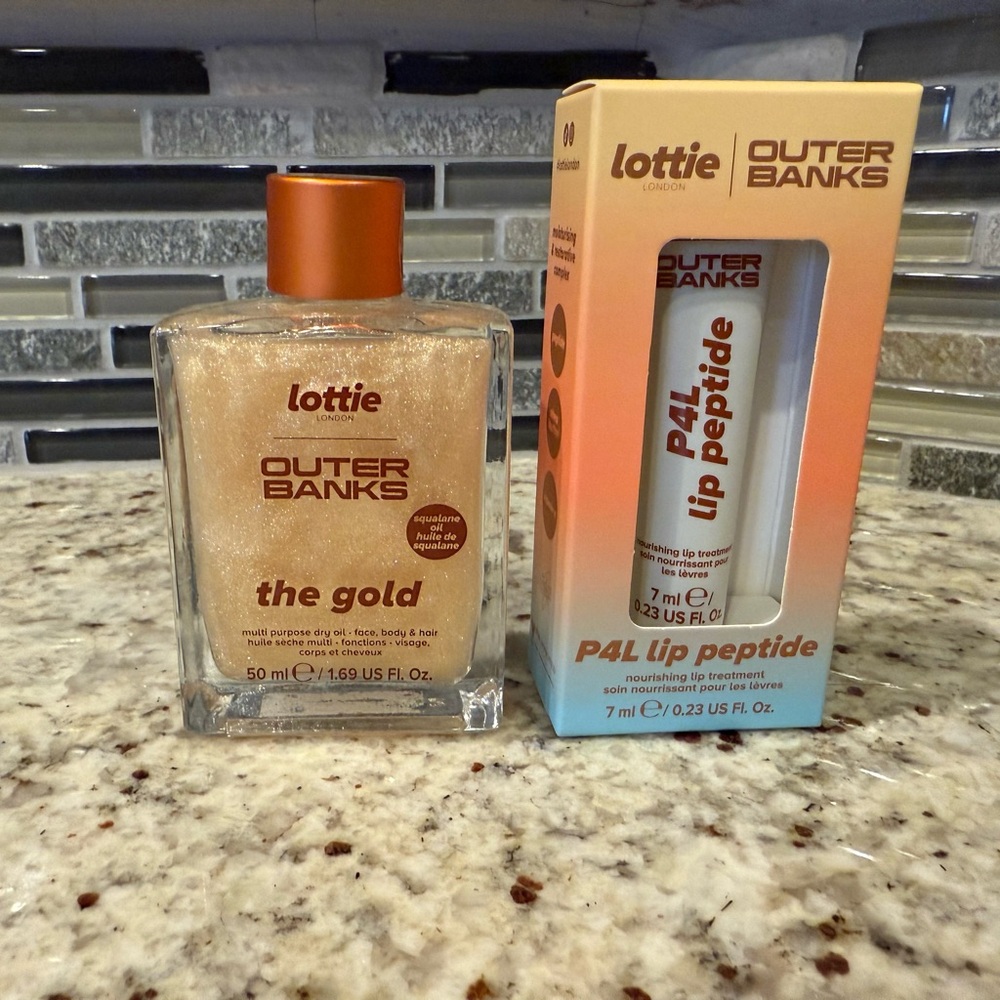 Lottie London x OBX Limited Edition Shimmering Dry Oil & Lip Peptide
